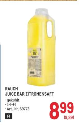 RAUCH JUICE BAR ZITRONENSAFT