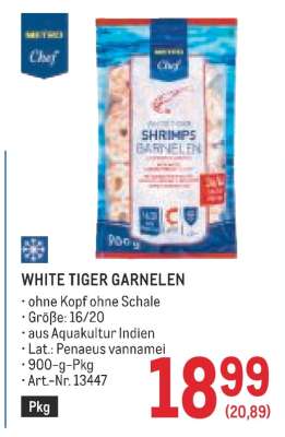 WHITE TIGER GARNELEN
