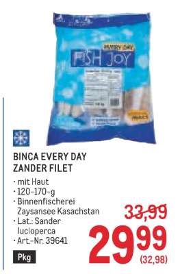 BINCA EVERY DAY ZANDER FILET