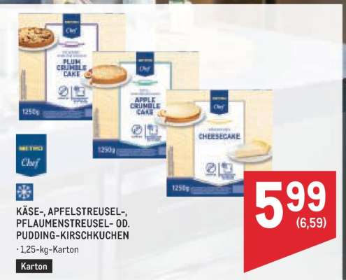 KÄSE-, APFELSTREUSEL-, PFLAUMENSTREUSEL- OD. PUDDING-KIRSCHKUCHEN