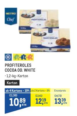 PROFITEROLES COCOA OD. WHITE