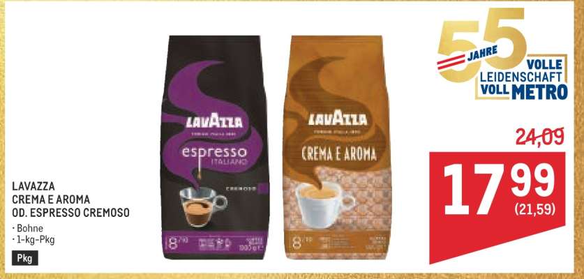 Lavazza Crema E Aroma od. Espresso Cremoso