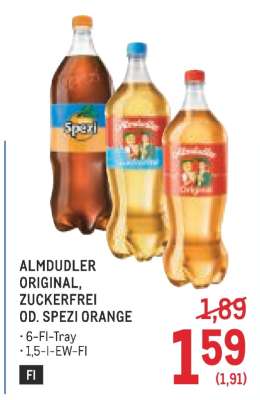 ALMDUDLER ORIGINAL, ZUCKERFREI OD. SPEZI ORANGE