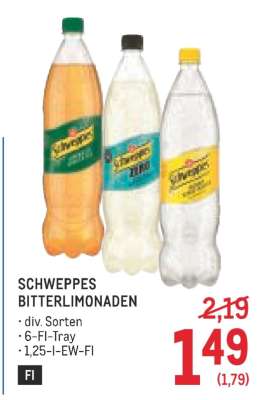 SCHWEPPES BITTERLIMONADEN