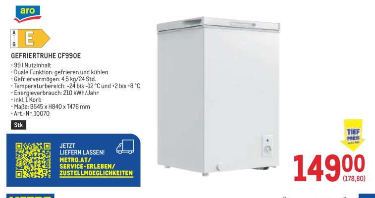Gefriertruhe CF990E