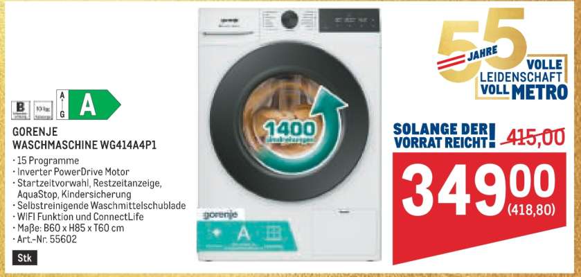 GORENJE WASCHMASCHINE WG4144P1