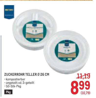 ZUCKERROHR TELLER Ø 26 CM