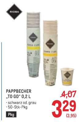 PAPPBECHER „TO GO“ 0,2 L
