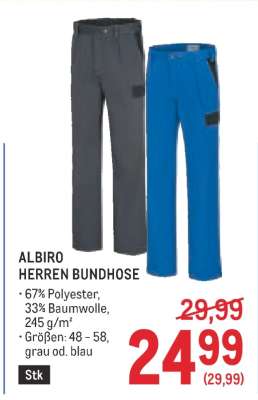 ALBIRO HERREN BUNDHOSE