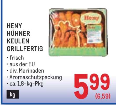HENY HÜHNER KEULEN GRILLFERTIG