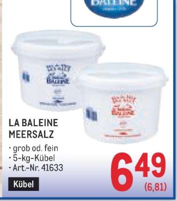 LA BALEINE MEERSALZ