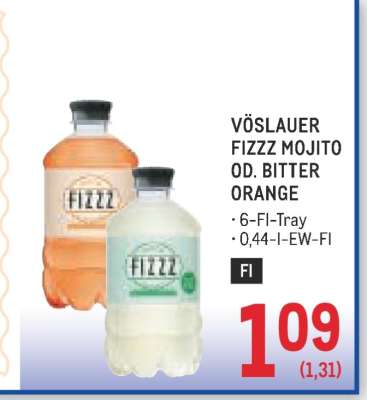 VÖSLAUER FIZZZ MOJITO OD. BITTER ORANGE