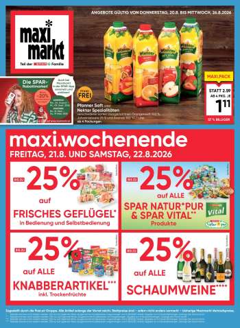 Angebote Maximarkt - 20.8.2026 - 26.8.2026.