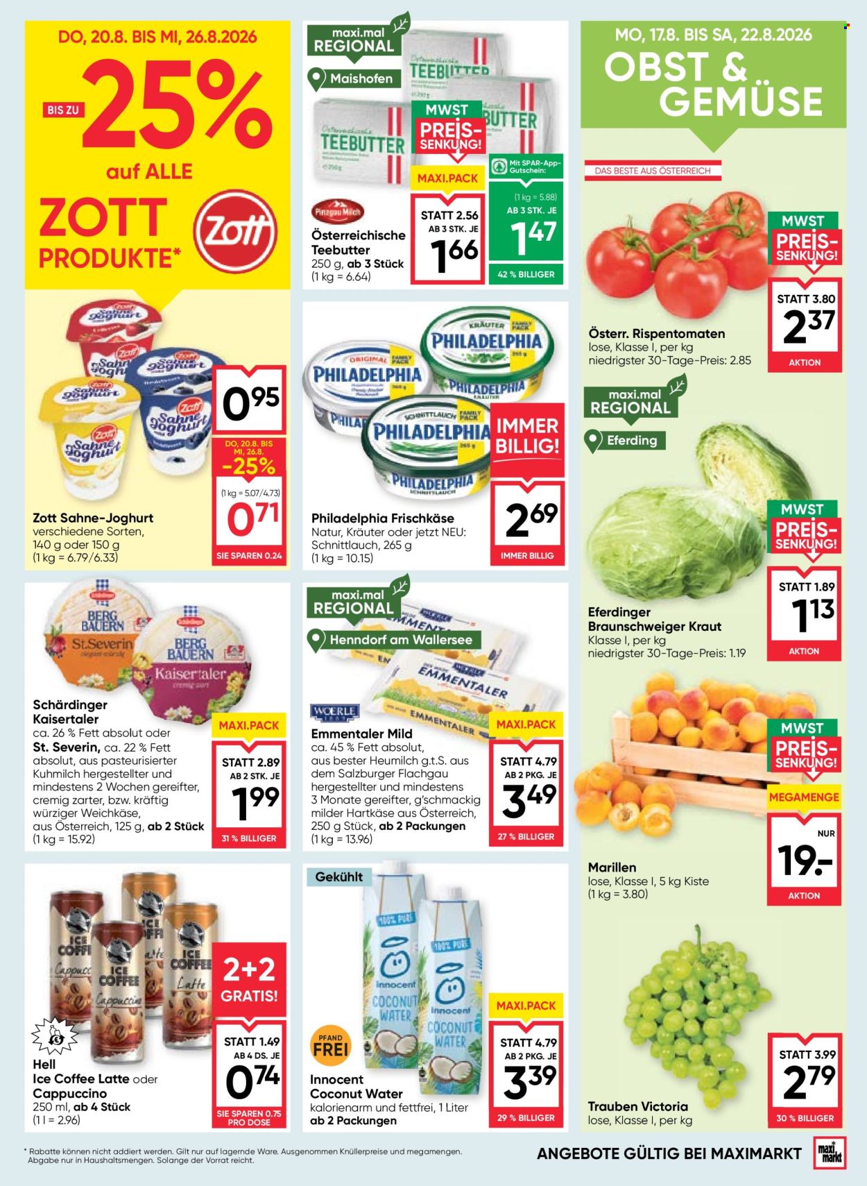Angebote Maximarkt - 20.8.2026 - 26.8.2026. Seite 9