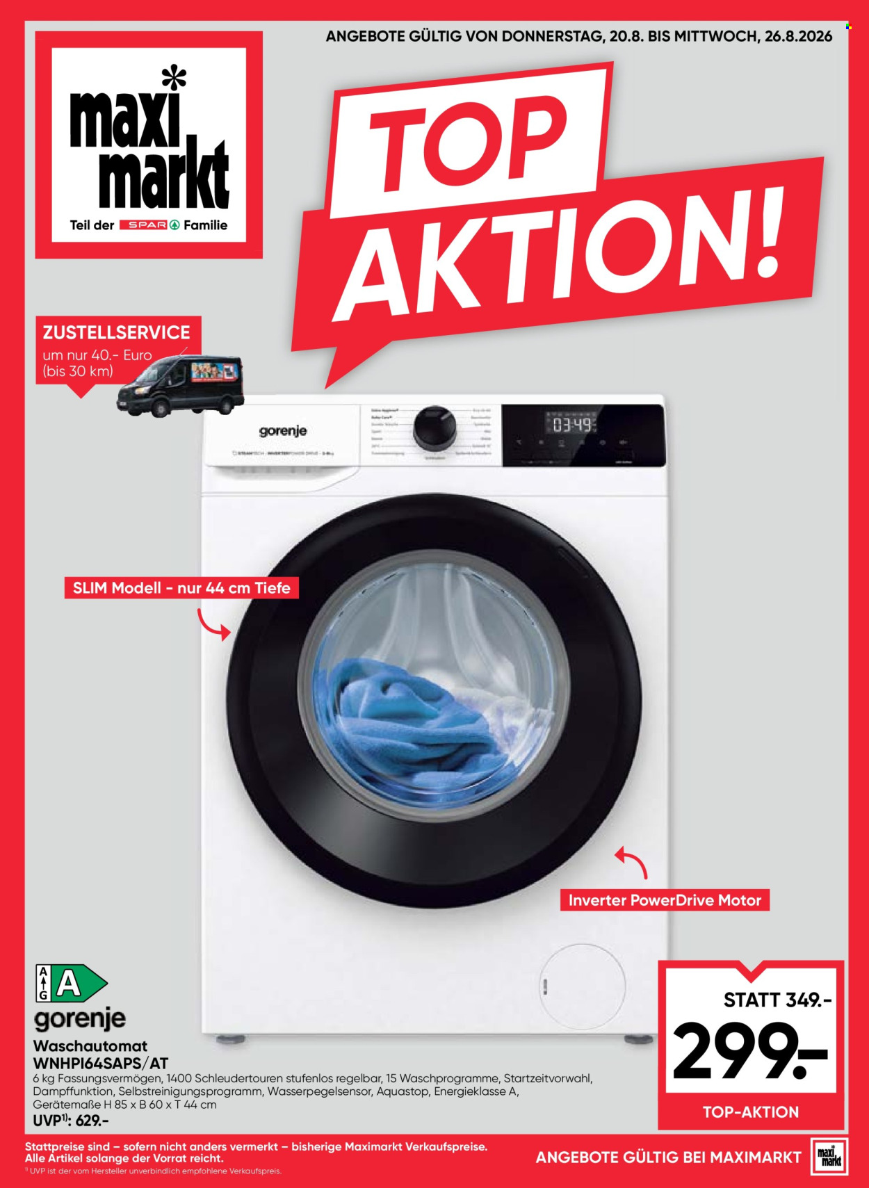 Angebote Maximarkt - 20.8.2026 - 26.8.2026. Seite 1