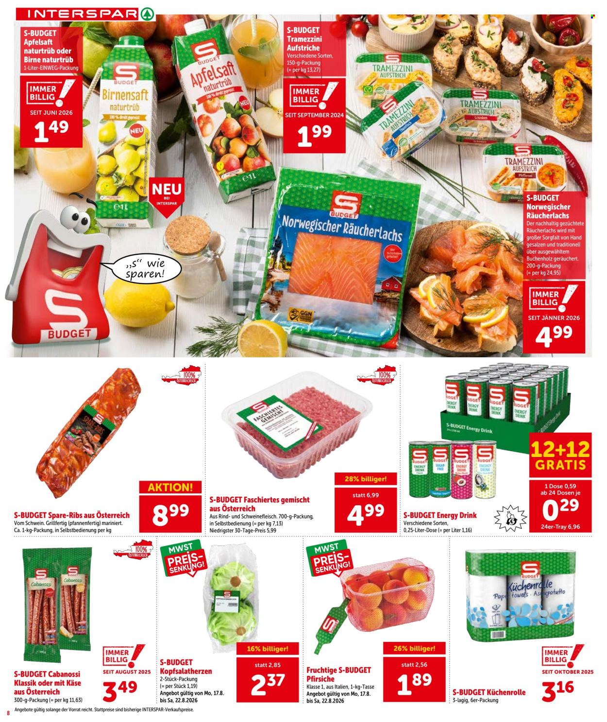 Angebote INTERSPAR - 20.8.2026 - 26.8.2026. Seite 8
