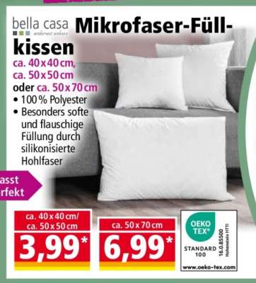 bella casa Mikrofaser-Füllkissen