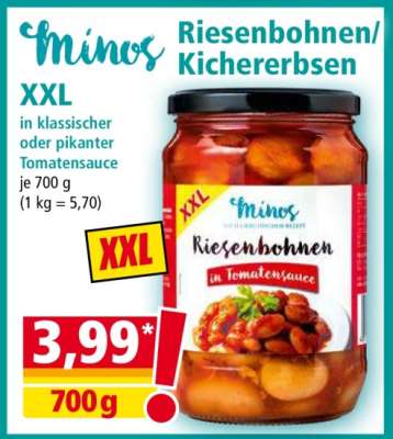 Minos Riesenbohnen/Kichererbsen