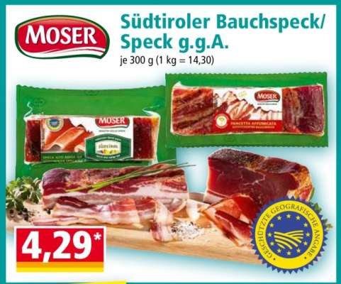 Südtiroler Bauchspeck/Speck g.g.A.
