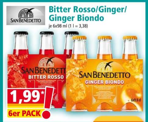 San Benedetto Bitter Rosso/Ginger/Ginger Biondo