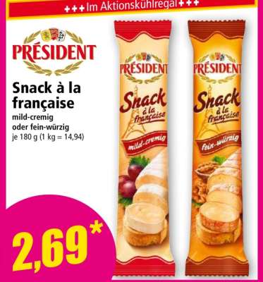 Président Snack à la française
