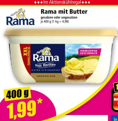 Rama mit Butter