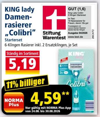 KING lady Damenrasierer „Colibri“