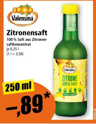 Valensina Zitronensaft