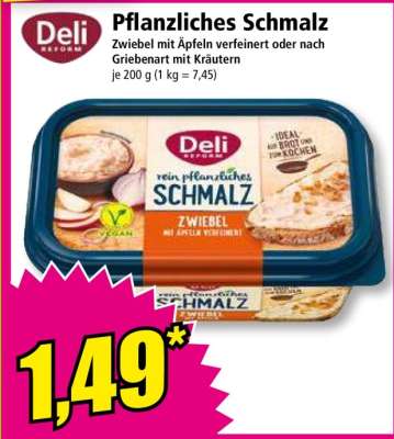 Pflanzliches Schmalz