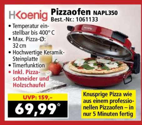 HKoenig Pizzaofen NAPL350