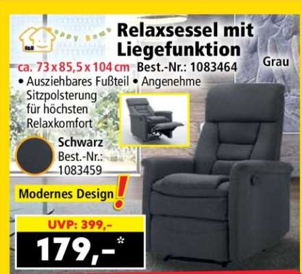 Relaxsessel mit Liegefunktion