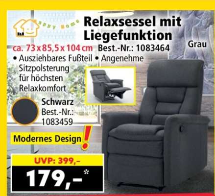 Relaxsessel mit Liegefunktion