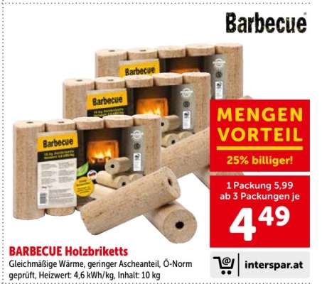 Barbecue Holzbriketts