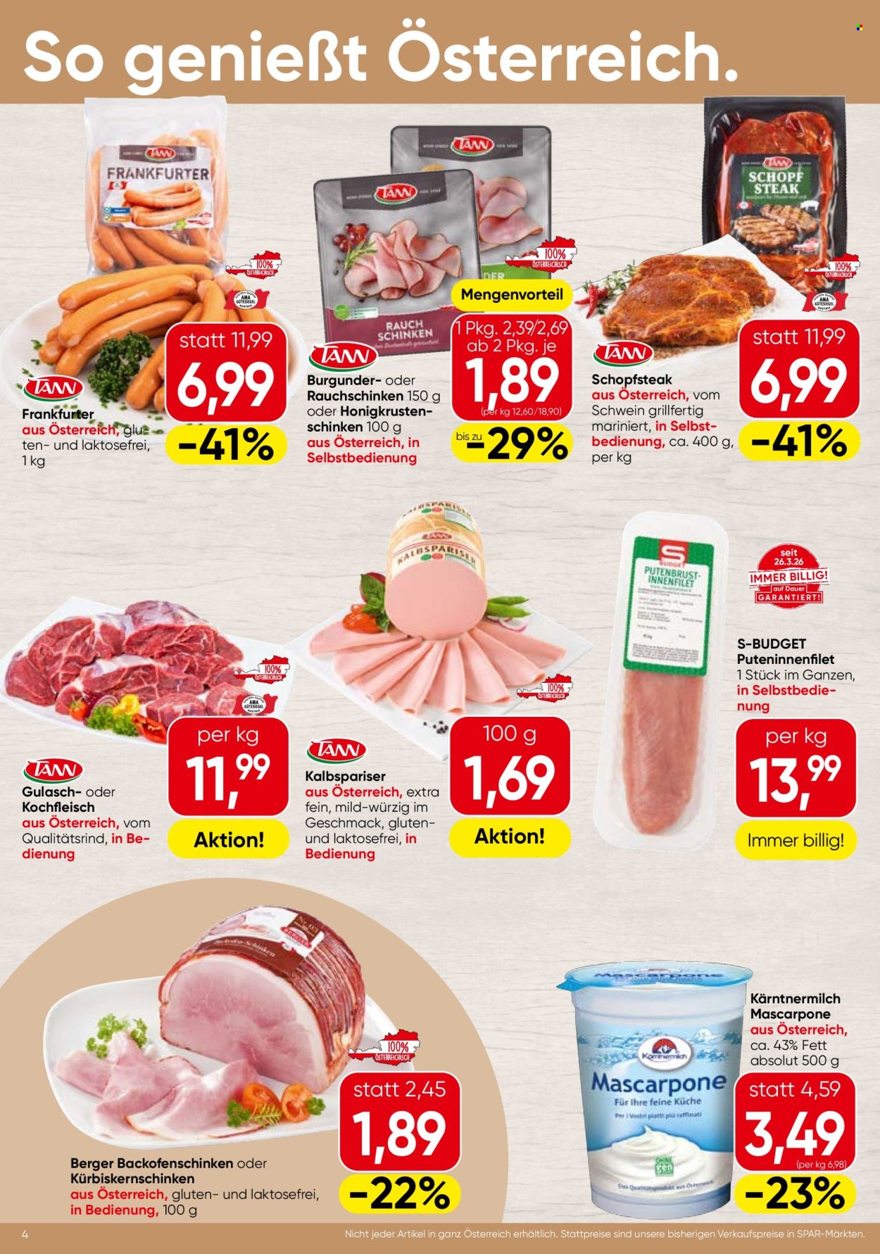 Angebote SPAR - 20.8.2026 - 26.8.2026. Seite 4