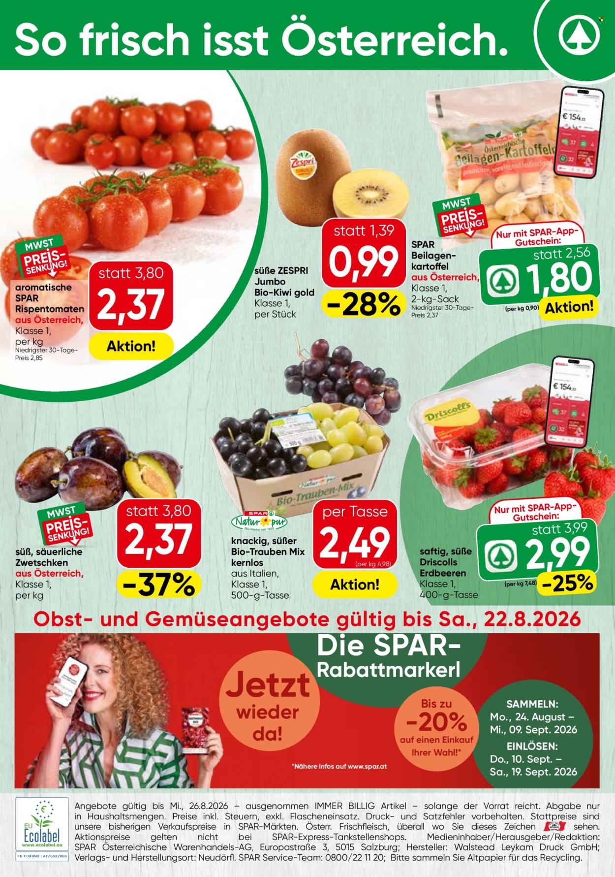 Angebote SPAR - 20.8.2026 - 26.8.2026. Seite 12