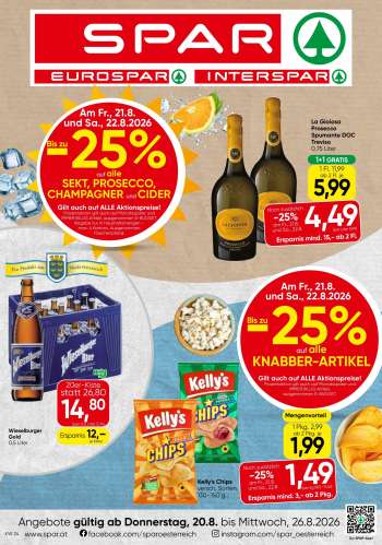 Angebote EUROSPAR - 20.8.2026 - 26.8.2026.