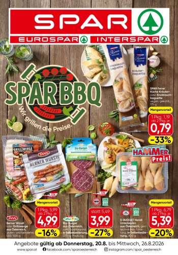 Angebote INTERSPAR - 20.8.2026 - 26.8.2026.