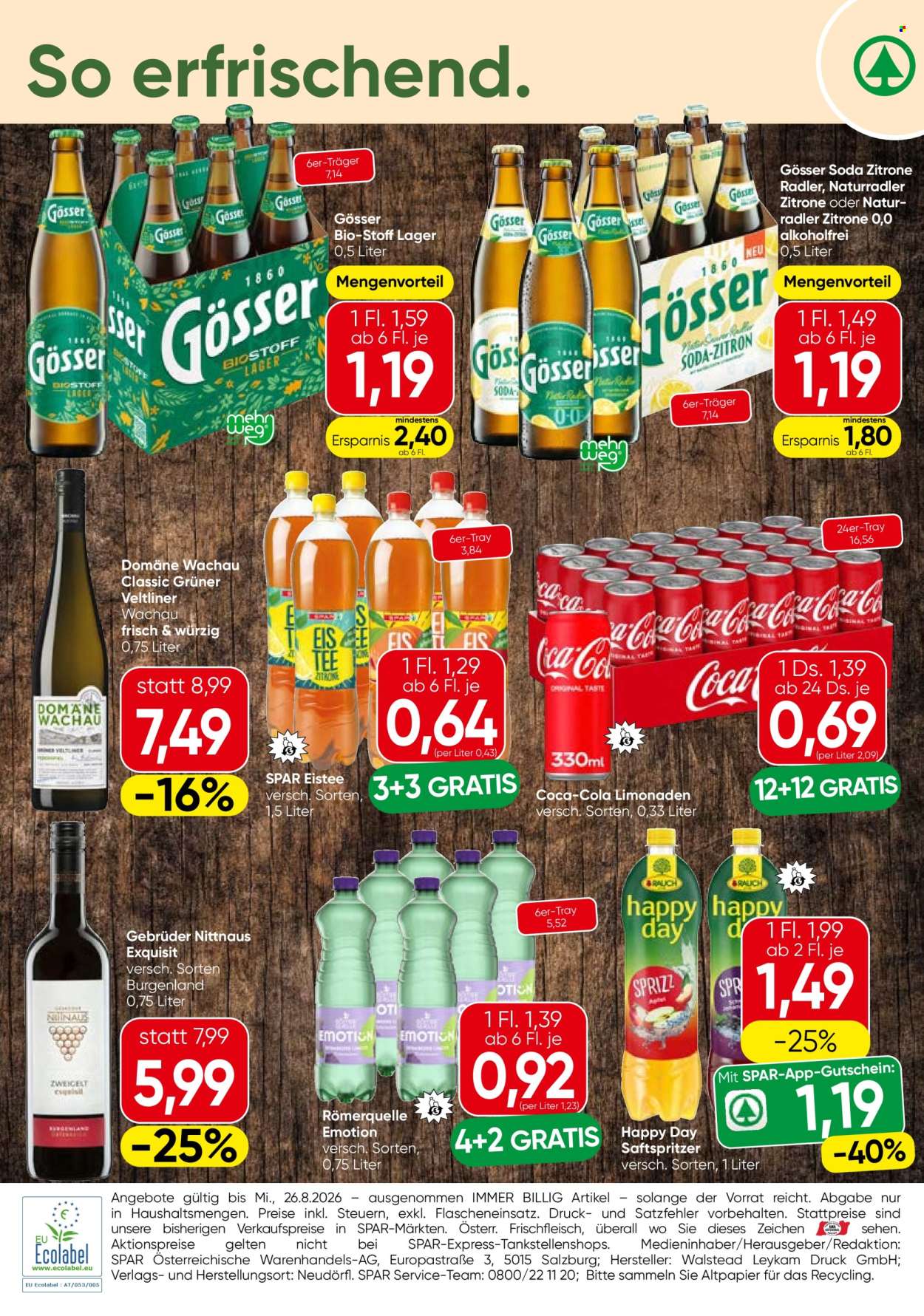 Angebote INTERSPAR - 20.8.2026 - 26.8.2026. Seite 4