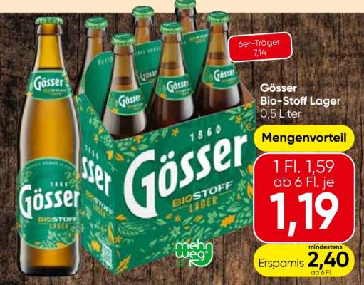 Gösser Bio Stoff Lager