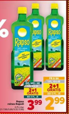 Rapso reines Rapsöl