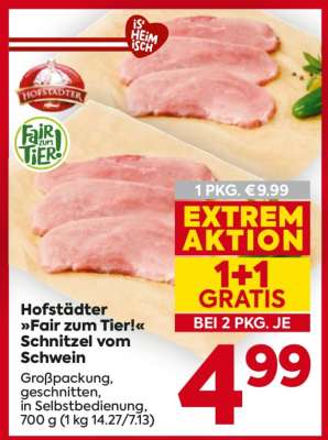 Hofstädter »Fair zum Tier!« Schnitzel vom Schwein