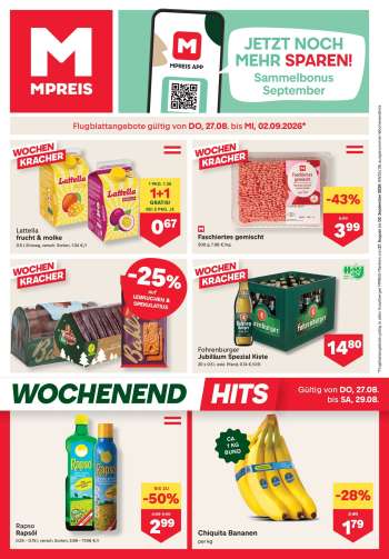 Angebote MPREIS - 27.8.2026 - 2.9.2026.
