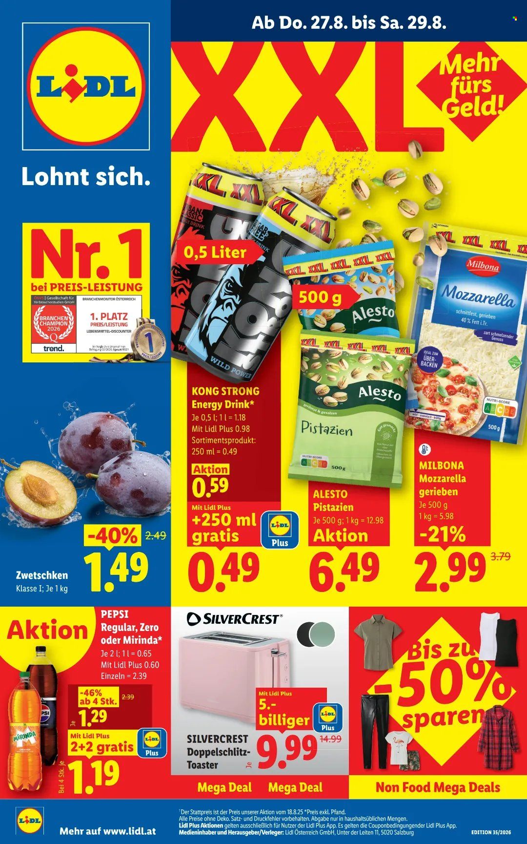 Angebote Lidl - 27.8.2026 - 2.9.2026. Seite 1