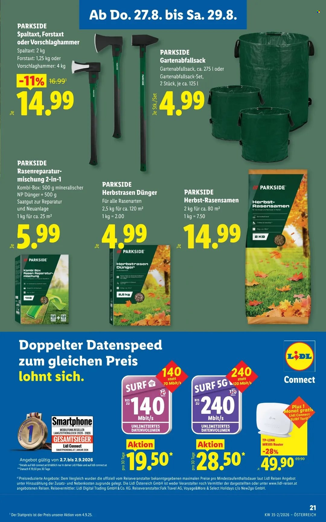 Angebote Lidl - 27.8.2026 - 2.9.2026. Seite 25