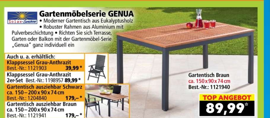 Gartentisch Braun