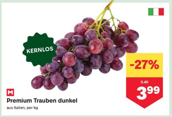 Premium Trauben dunkel