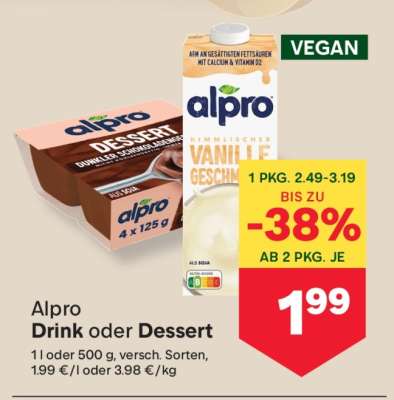 Alpro Drink oder Dessert