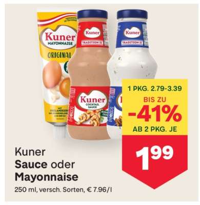 Kuner Sauce oder Mayonnaise