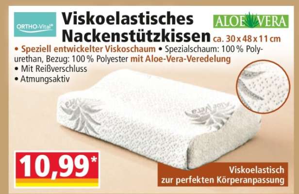 Viskoelastisches Nackenstützkissen