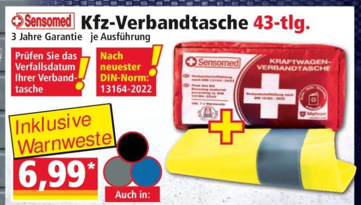 Sensomed Kfz-Verbandtasche 43-tlg.